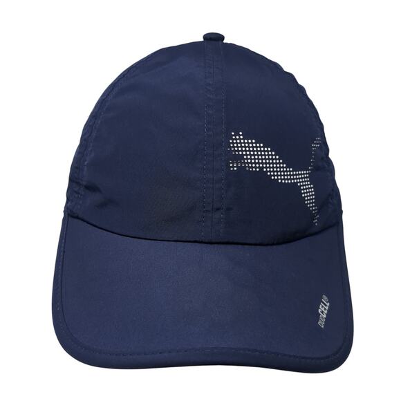 Puma Golf Duo Cell Strapback Baseball Cap Blue One Size Adjustable Lightweight - Picture 1 of 11